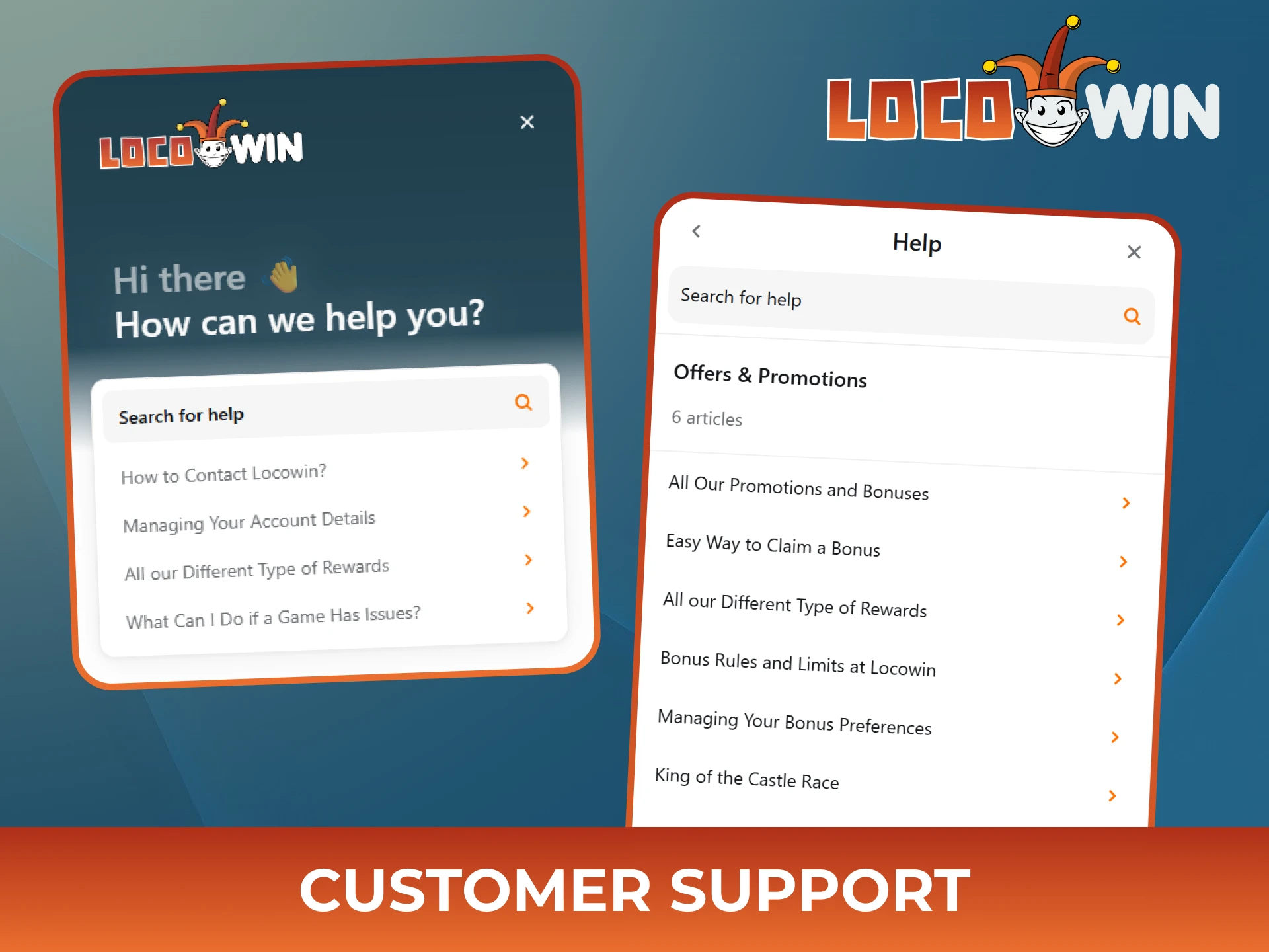 Contact Locowin support for any questions about bonuses abd promotions.