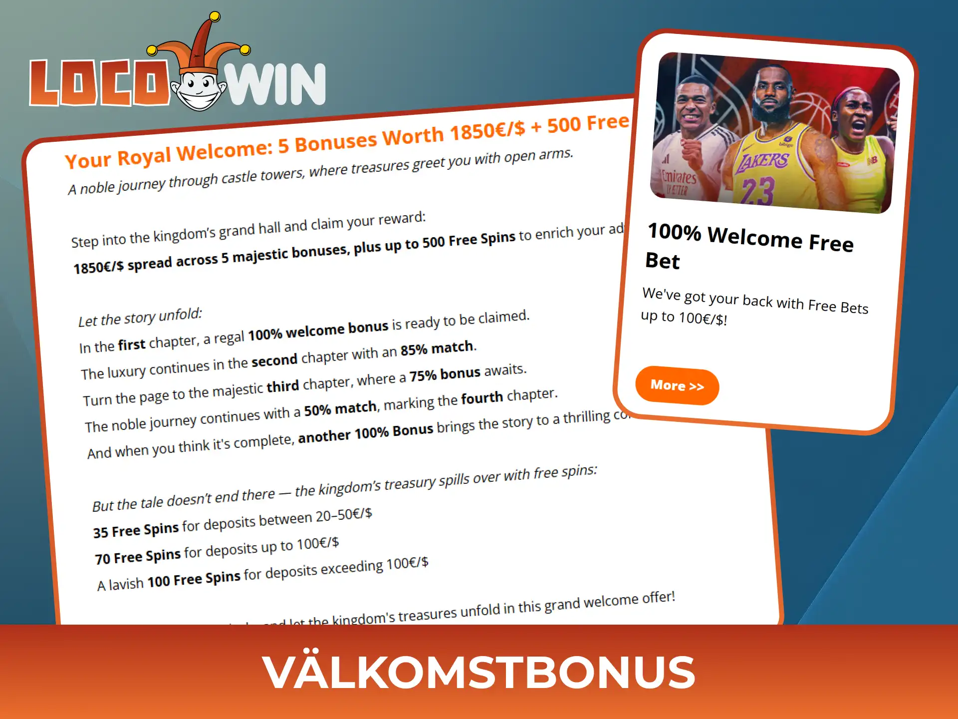 Registrera dig som ny spelare och aktivera din Locowin välkomstbonus nu.