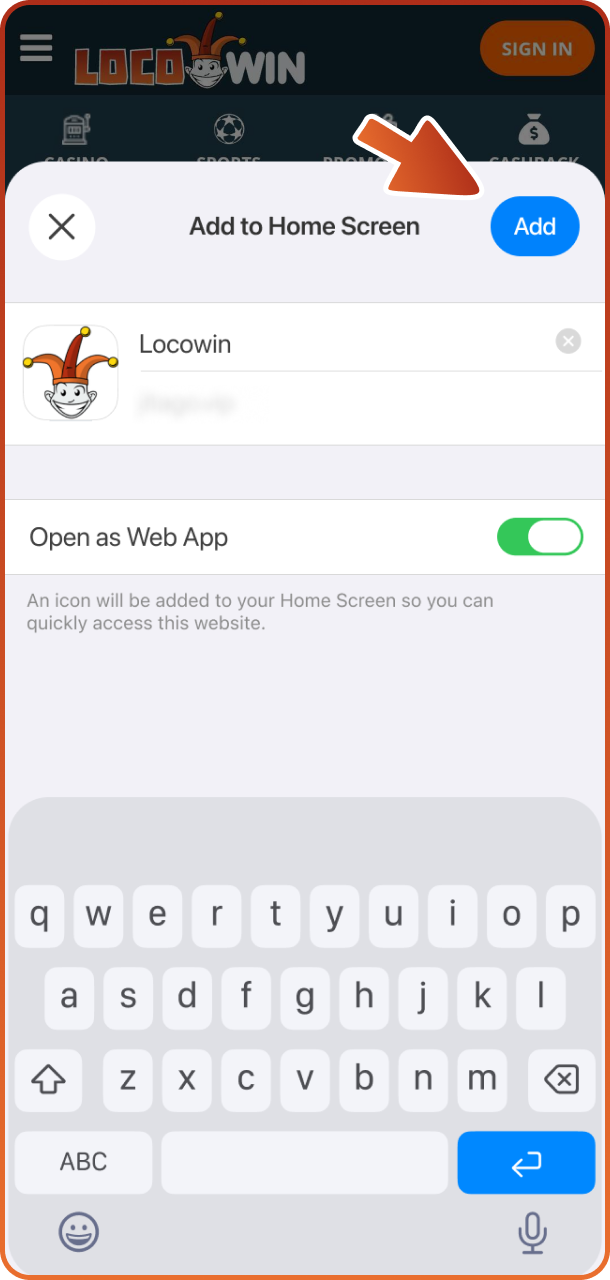 Get PWA Locowin app to fast access your account.