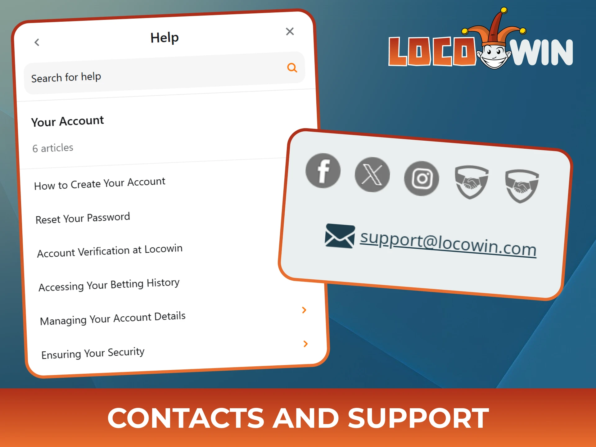 Reach Locowin support team if you face any registration or login problems.