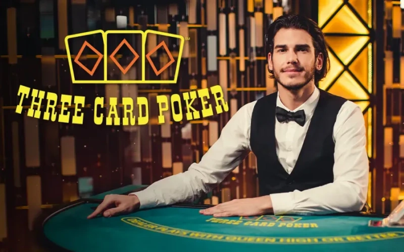 Show your skills in Live Three Card Poker Live Casino at Locowin.